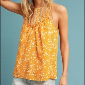 Anthropologie Maeve Martell Floral Halter -NWOT